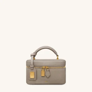 Sac à main avec anse supérieure en forme de boîte Cleo - Taupe