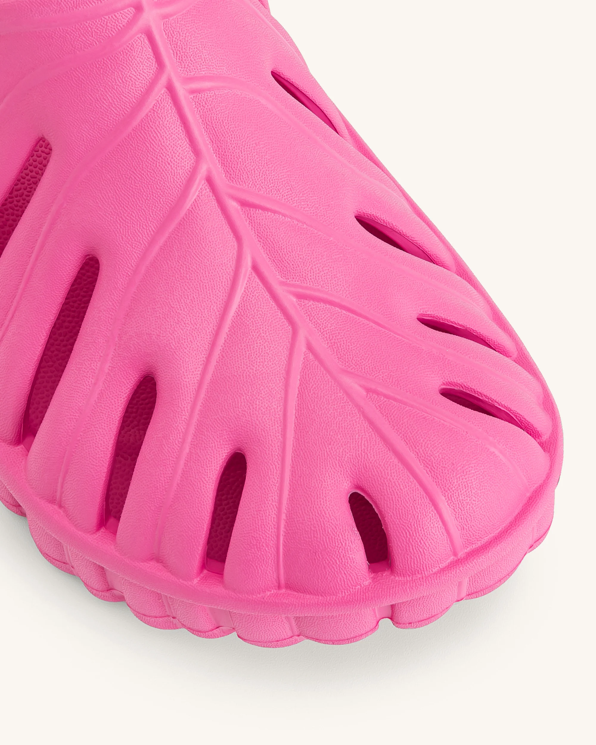 La sabots à plateforme Tara Leaf – Rose vif