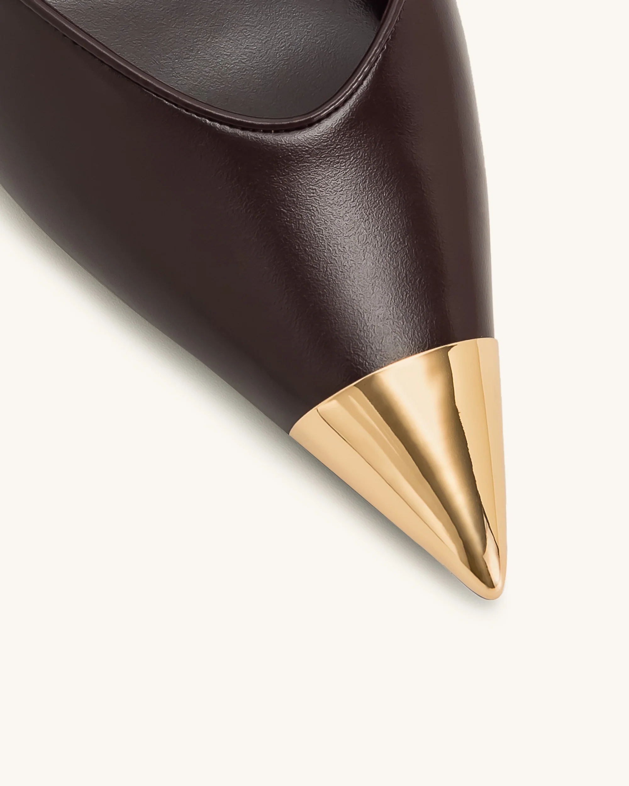 Escarpins slingback Savannah à bout doré - Bordeaux – Image 6