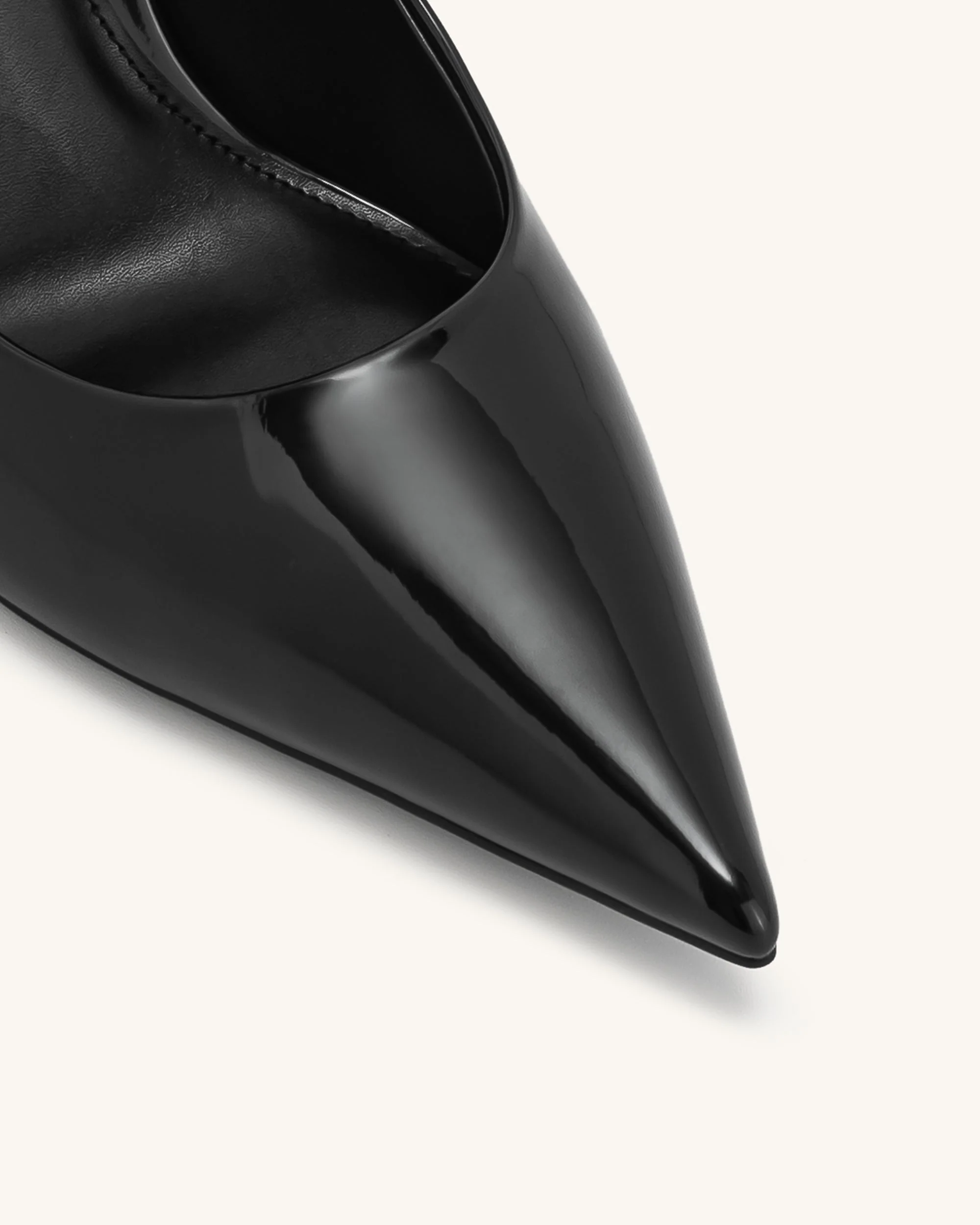 Thalina Escarpins en Cuir Verni - Noir – Image 6