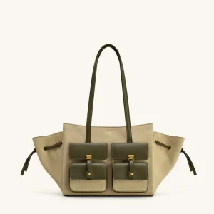 Sac fourre-tout en daim synthétique Linda - Vert