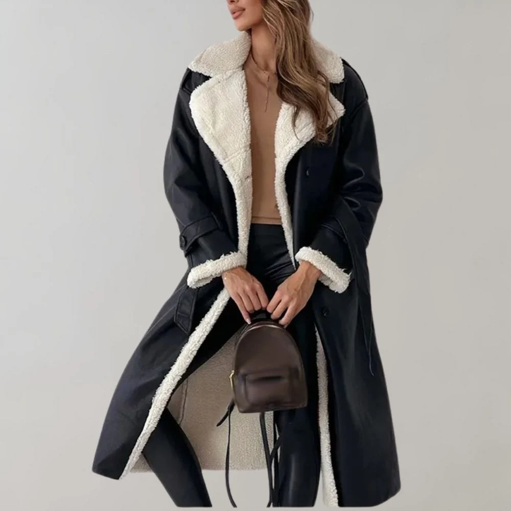 Veste en Cuir Synthétique Élégante pour Femmes