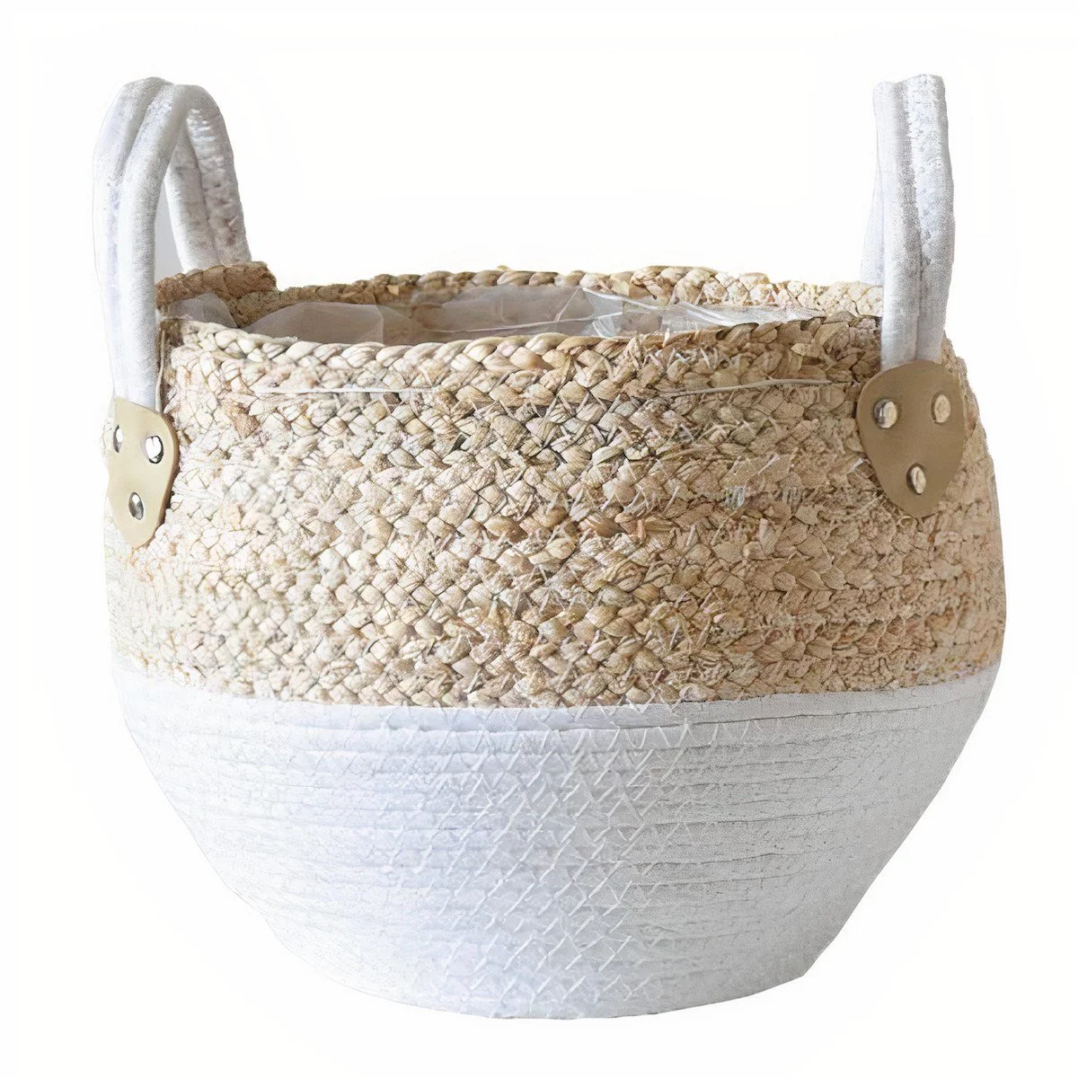 Cache Pot Osier Tissé