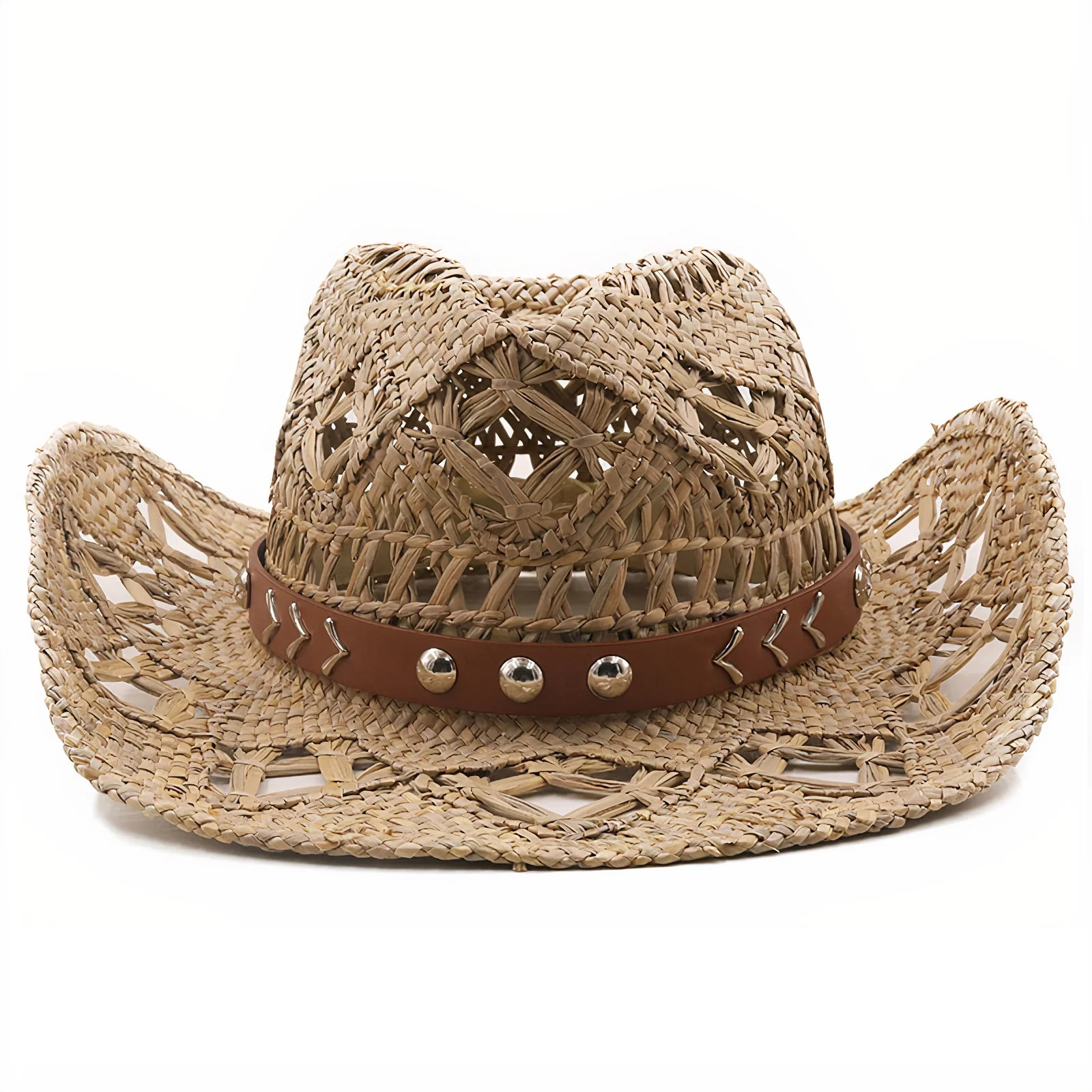 Chapeau de Paille Tressée Cowboy – Image 2