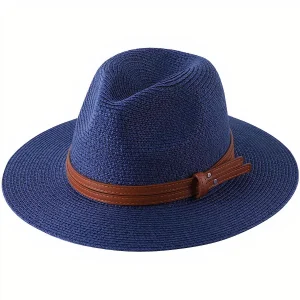 Chapeau de Paille Bleu Homme