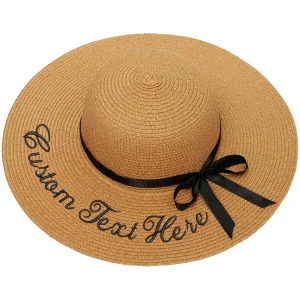 Chapeau de Paille Personnalisé - Camel