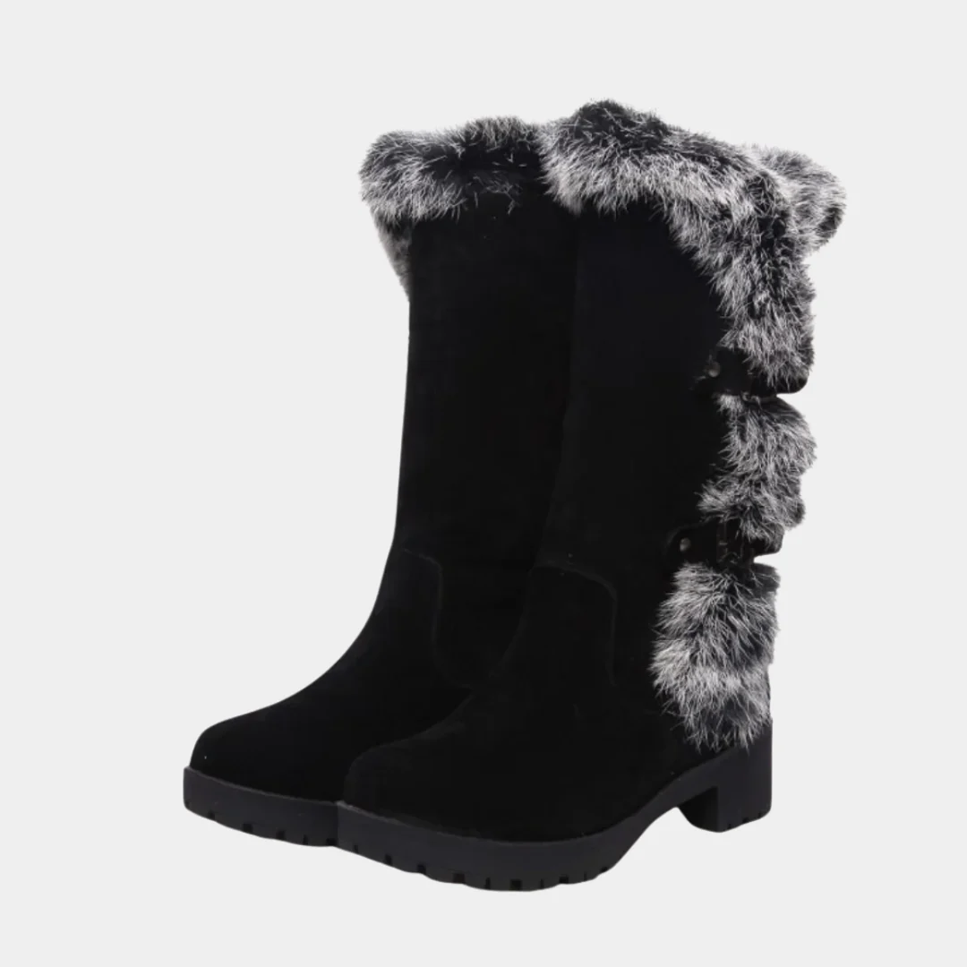 Bottes d'Hiver Chic en Suède pour Femmes – Image 2
