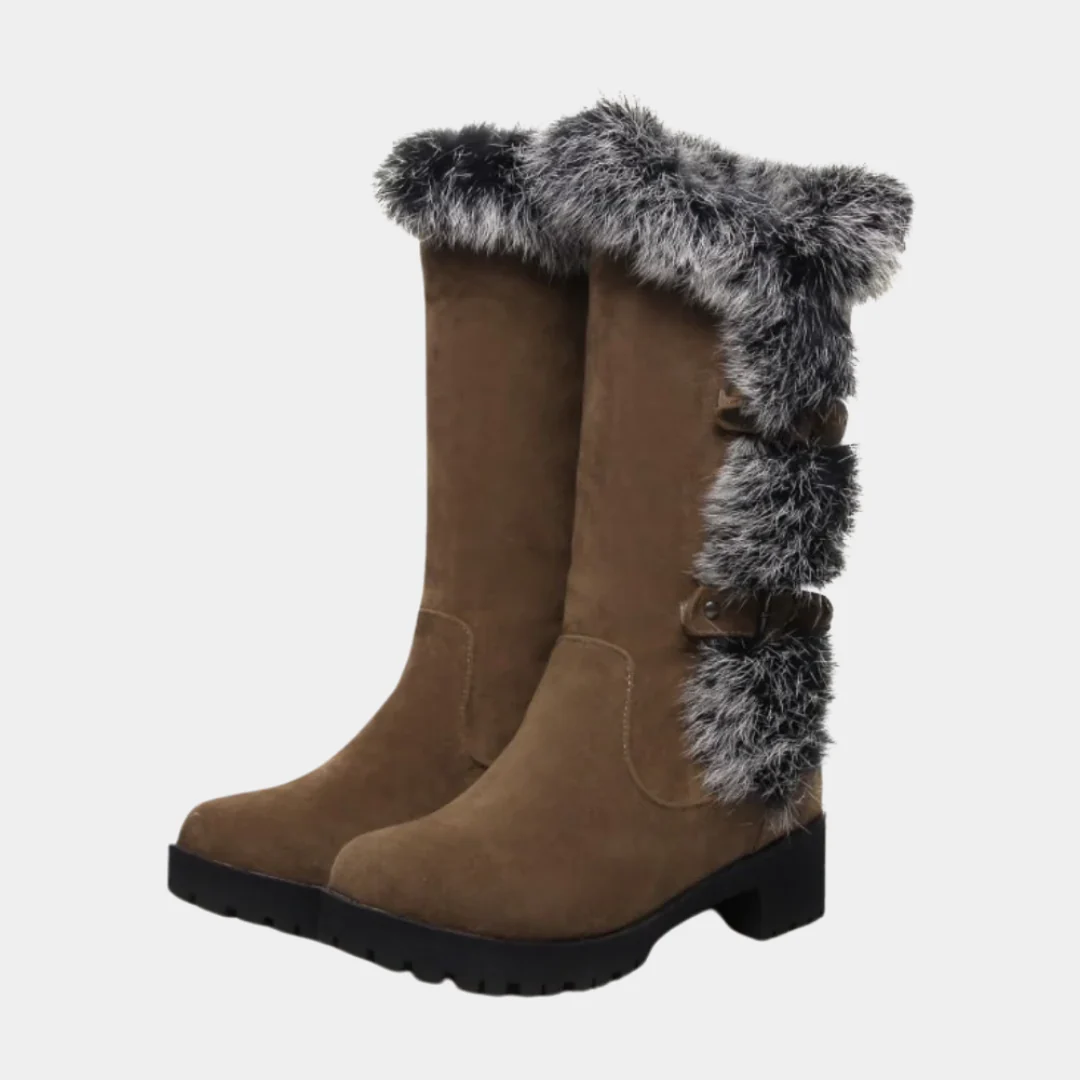 Bottes d'Hiver Chic en Suède pour Femmes – Image 6