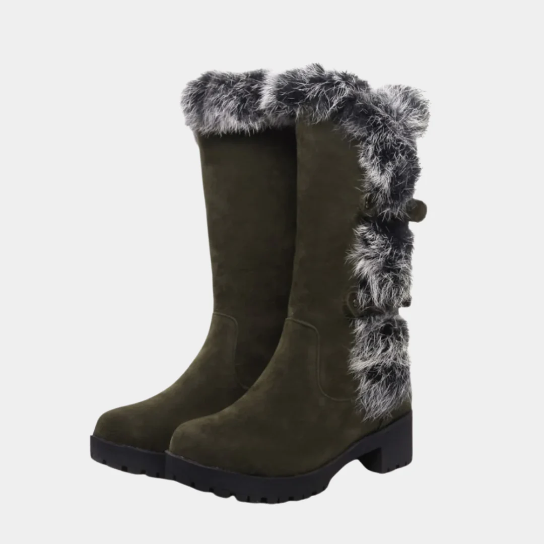 Bottes d'Hiver Chic en Suède pour Femmes – Image 7