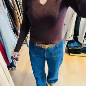 Pull fin chocolat Julian