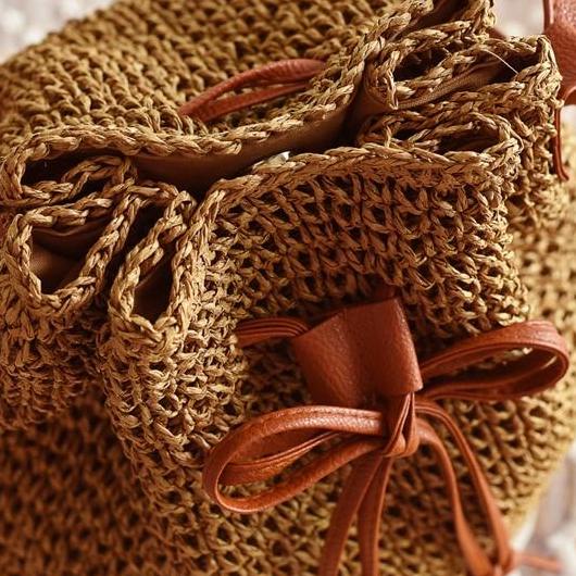 Sac à Main Paille Tressé Chic – Image 4