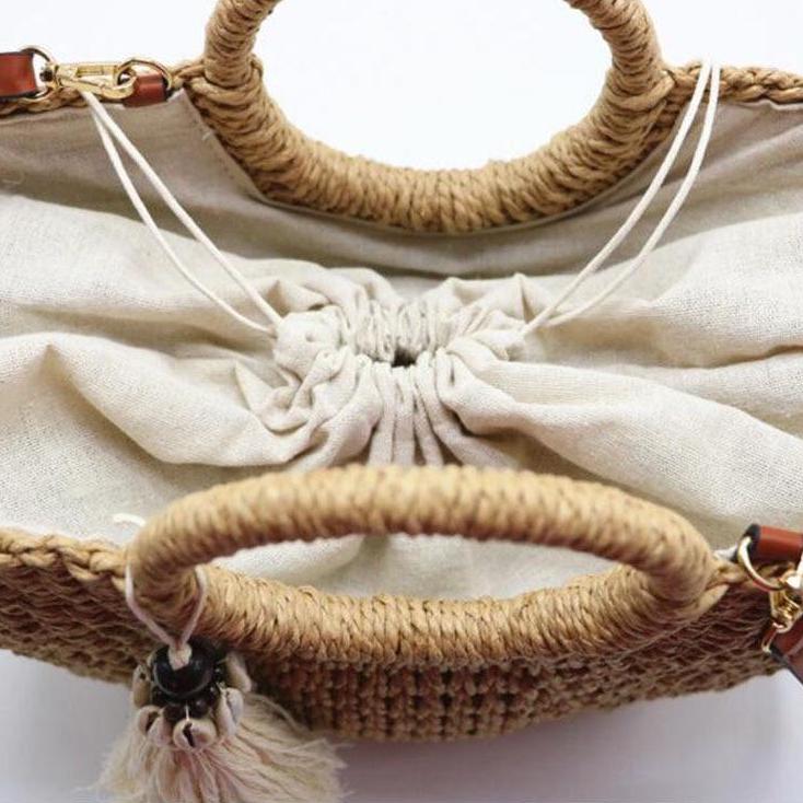 Sac Cabas Paille Plage Chic – Image 3