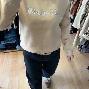 Sweat camel "Bichette" imprimé liberty