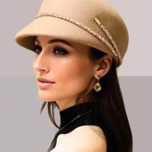CASQUETTE BERET FEMME BEIGE