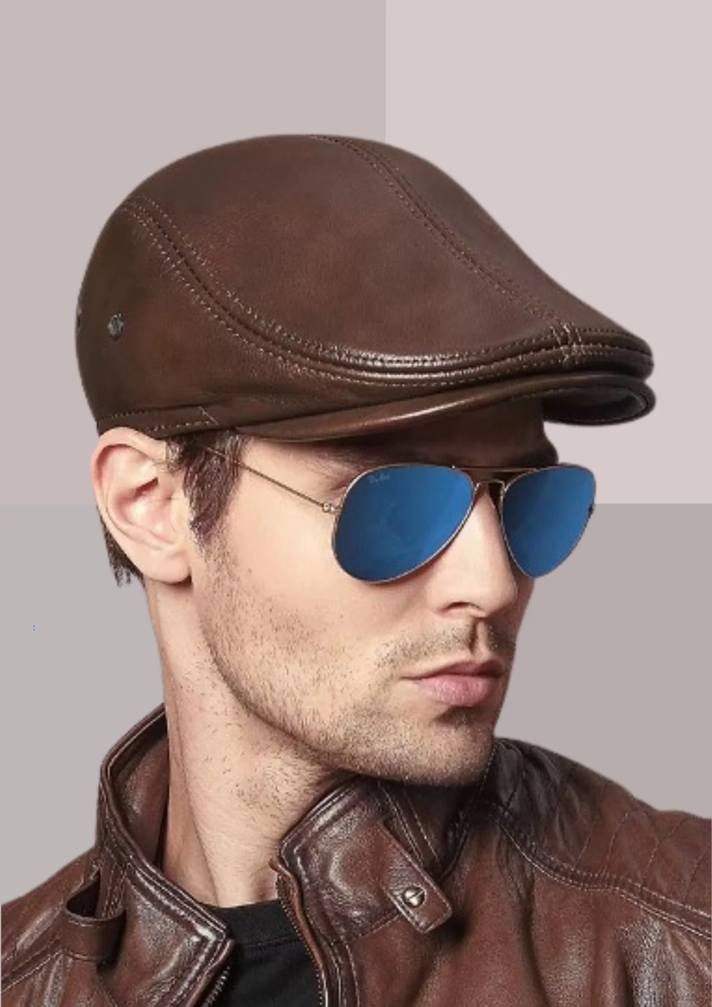 CASQUETTE EN CUIR