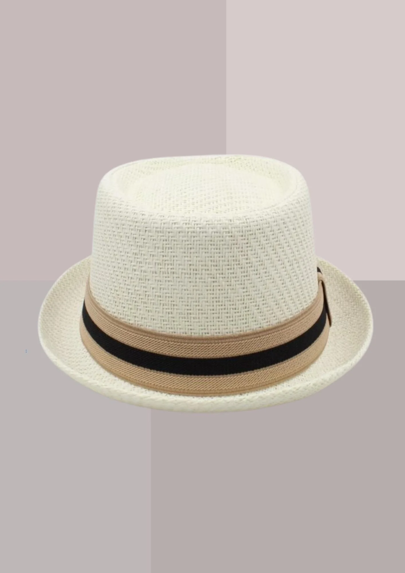 PORK PIE – CHAPEAU DE PAILLE – BLANC