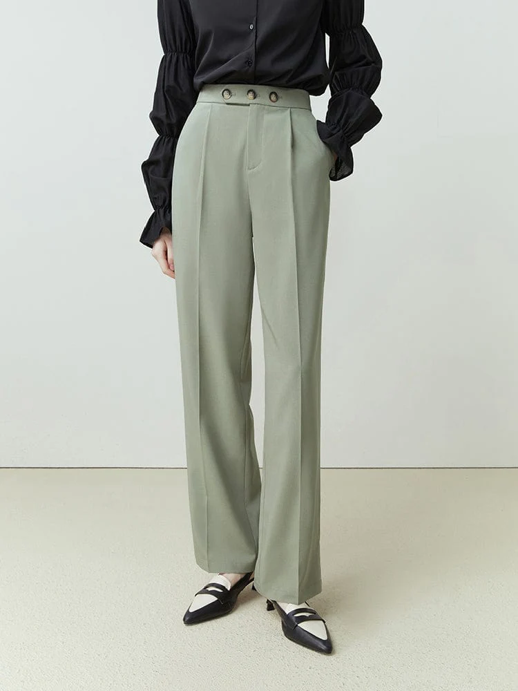 Pantalon Vert Sauge Femme – Image 3
