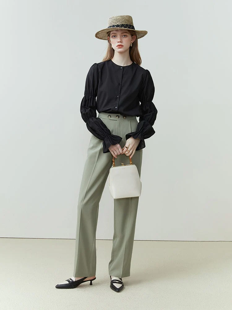 Pantalon Vert Sauge Femme – Image 2